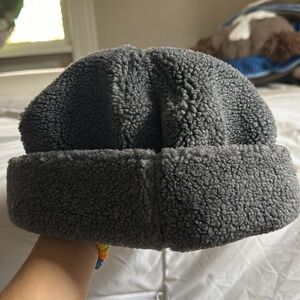 Free people Sherpa fisherman’s hat charcoal one size